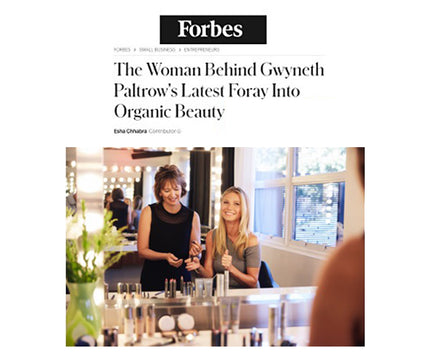 Forbes: Gwyneth and Founder Karen partner
